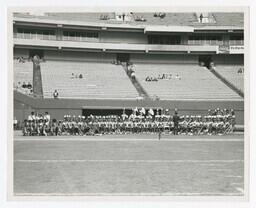 A Group Portrait of the Clark College Marching Band, circa 1975