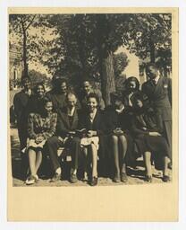 A Group Portrait of Unidentified Men and Women, circa 1950