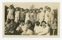 A Group Portrait of Unidentified Young Women, circa 1920