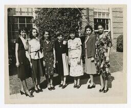 A Group Portrait of Seven Unidentified Women, circa 1950