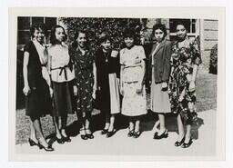 A Group Portrait of Seven Unidentified Women, circa 1950