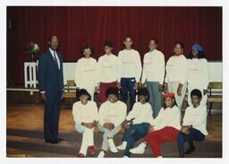 A Group Portrait of Ten Young Women and Two Men at the Admissions Orientation, circa 1985