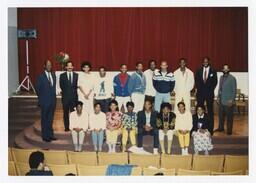 A Group Portrait of Young Women and Men at the Admissions Orientation, circa 1985