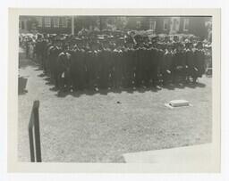 An Audience of Graduates on a Lawn at Commencement, 1966