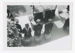 Aerial View of Stage at Commencement, June 1968