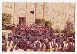 A Choir on Stage at Commencement, 1975