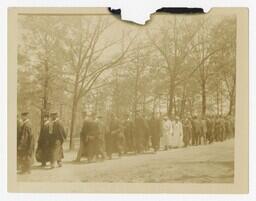 A Procession of Graduates at Commencement, circa 1935