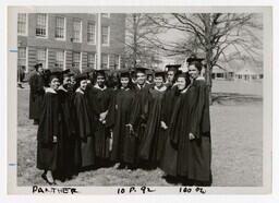 A Group Portrait of Graduates at Commencement, 1960