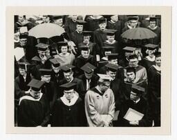 An Audience of Faculty at Commencement, circa 1965