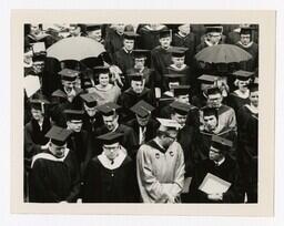 An Audience of Faculty at Commencement, circa 1965