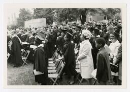 An Audience of Graduates and Faculty at Commencement, 1966