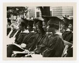 An Audience of Graduates at Commencement, circa 1970