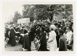 An Audience of Graduates at Commencement, circa 1970