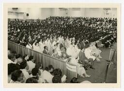 An Audience of Men and Women at Commencement, circa 1970