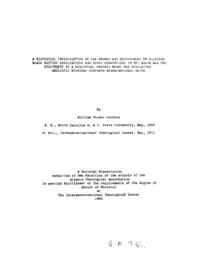 A historical investigation of the growth and development of selected Black Baptist associations and state conventions in the South and the evolvement of a conceptual process model for developing wholistic missions centered denominational units, 1980