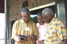 David Scott, Fred Jackson and Vince Hammond, Harlem River Houses Reunion, June 9, 2005