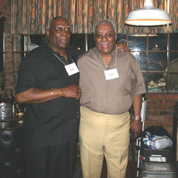 Ernie Osborne and Herby Shevers, Harlem River Houses Reunion, June 9, 2005