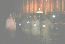 Bert Fitzgerald, Clyde Morgan, Herby Shevers, Tommy Lennon and Ray Simpson, Harlem River Houses Reunion, June 9, 2005