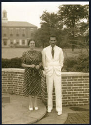 Dr. and Mrs. Brazeal at Atlanta University, circa 1945