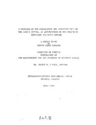 A critique of the preparation and administration of the Lord's supper, as administered by the Christian Methodist Episcopal Church, 1967