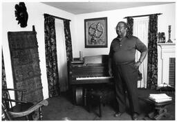 C. Eric Lincoln at His Piano, circa 1990