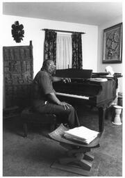 C. Eric Lincoln at His Piano, circa 1990