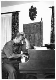 C. Eric Lincoln at His Piano, circa 1990