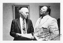 C. Eric Lincoln with Roy Wilkins, circa 1985