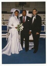 C. Eric Lincoln With Wedding Couple, November 11, 1993