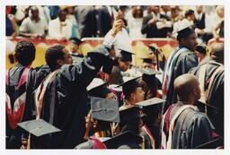 A View of Graduates at Commencement, 2000