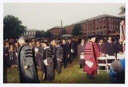 A Procession of Faculty at Commencement, 2001