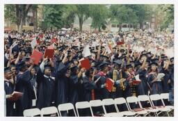 A View of Graduates at Commencement, 2001