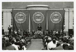 A View of the Stage at Convocation, 1998