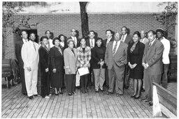 C. Eric Lincoln and Dr. Robert M. Franklin With Group, 1995