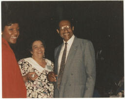 Dr. Henry Whelchel with Two Unidentified Women, circa 2003