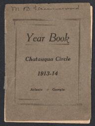 Chautauqua Circle Yearbook, 1913-1914