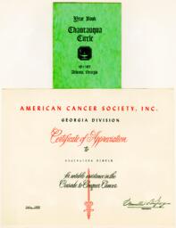 Certificate of Appreciation, July 1955