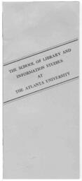 The School of Library and Information Studies at the Atlanta University, circa 1985