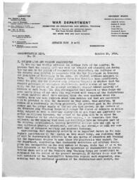 Administration Memo, October 16, 1918