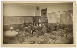 A Group of Students in a Classroom, circa 1900