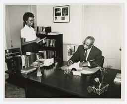 George A. Sewell with Secretary, circa 1970