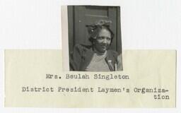 Beulah Singleton, circa 1960