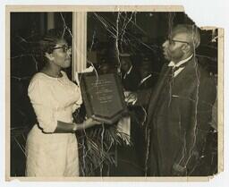 Award Acceptance with George A. Sewell, November 1, 1957