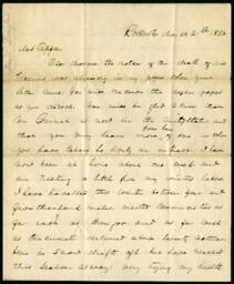 Letter from Frederick Douglass to [Clarance], March 21, 1856