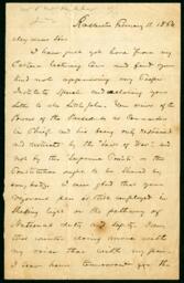 Letter from Frederick Douglass to "Sir", February 17, 1864