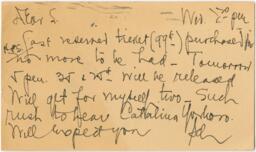 Postcard to Henry P. Slaughter from Arthur Schomburg, July 20, 1933