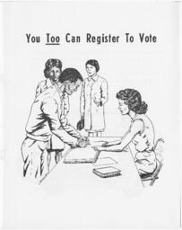 "You Too Can Register to Vote", circa 1966