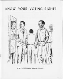 "Know Your Voting Rights", circa 1966