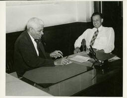 John H. Wheeler and C.C. Spaulding, circa 1955