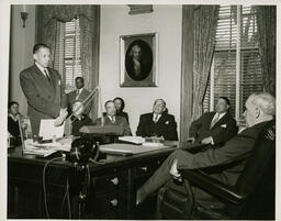 John H. Wheeler Speaking, circa 1960